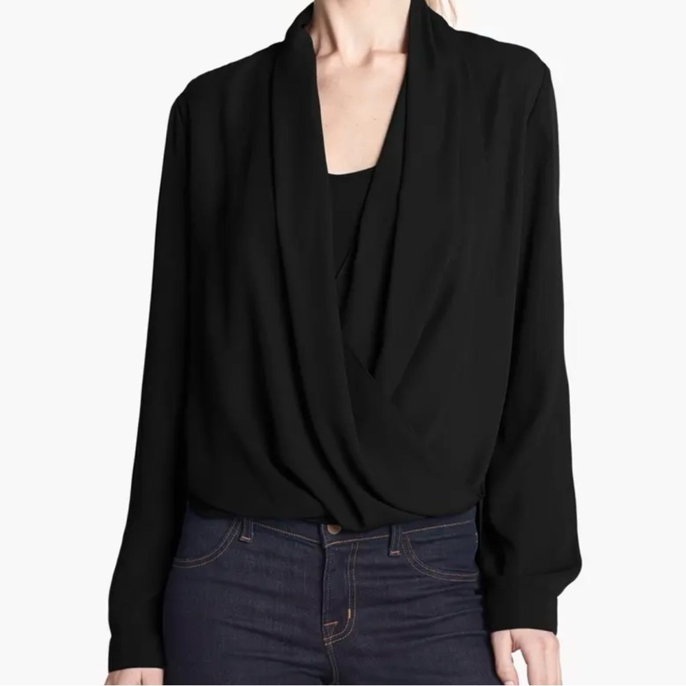 Elodie Black Sheer Blouse